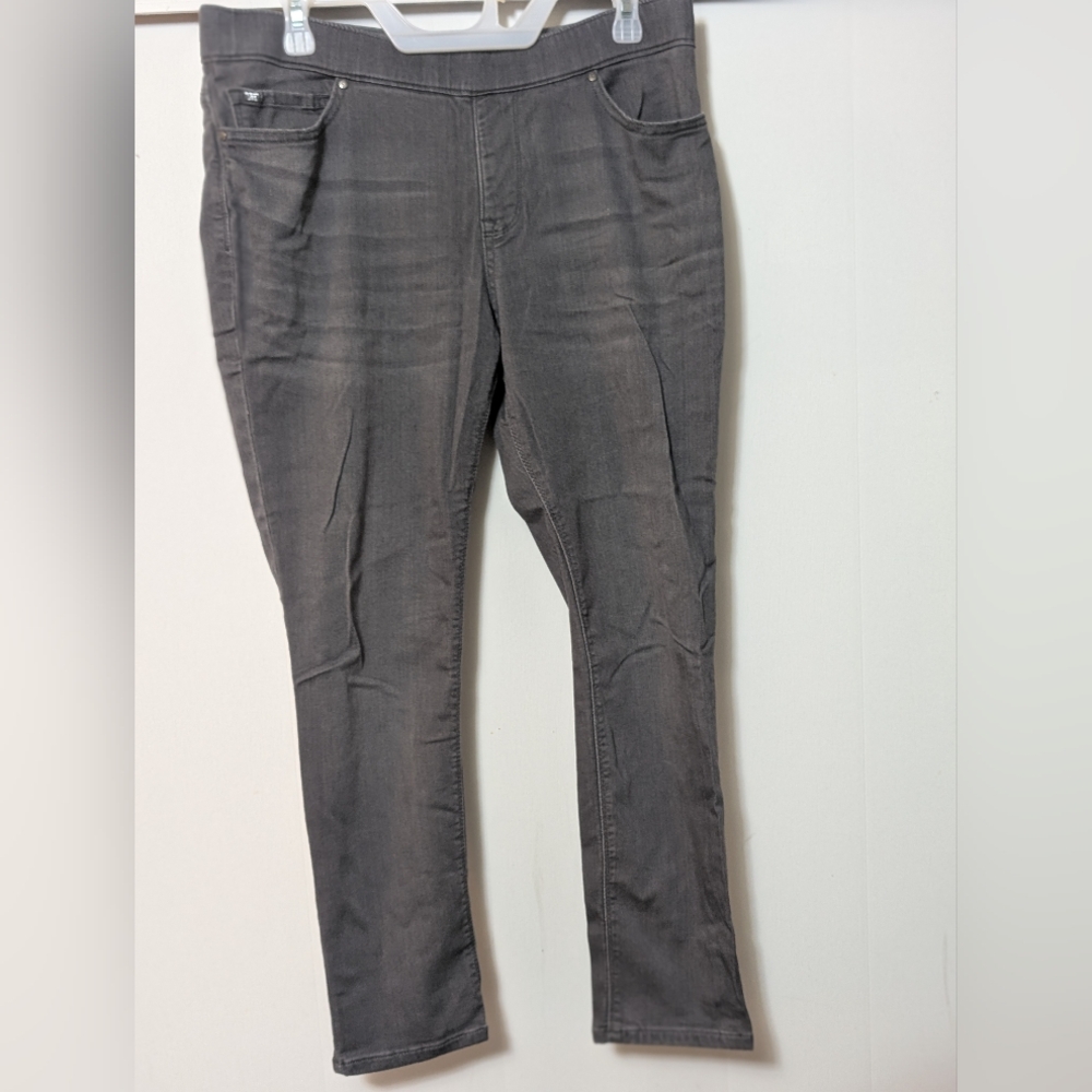 Women's Lee Jeans 14 Short Modern Series Midrise Fit Dream Skinny Gray Stretch
